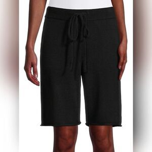 HUDSON Bay black cashmere shorts L BNWT